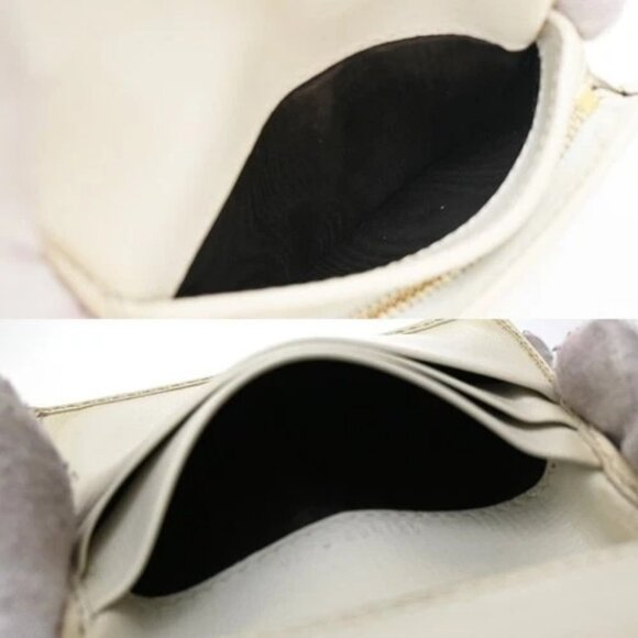 GUCCI GG Pattern Horsebit Bifold Wallet Supreme Leather Beige White GHW 02EG213 - Picture 11 of 14